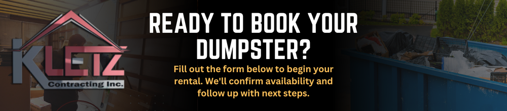 Ready to Book Your Dumpster?